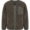 The North Face Свободная флисовая куртка с вышивкой логотипа, однобортная, с длинным рукавом, унисекс, артикул NJ4FR57B