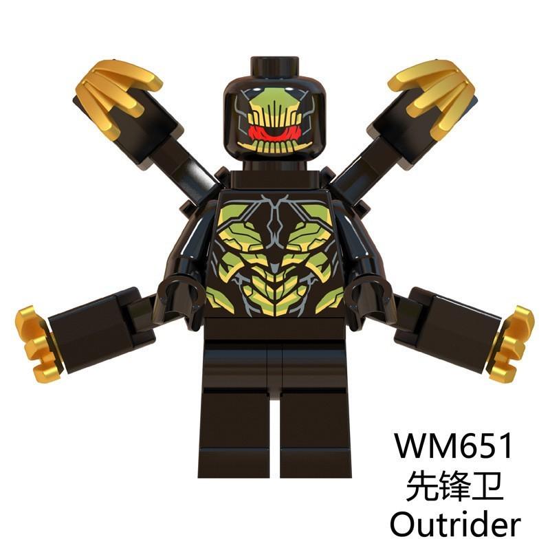 Lego Hulk Outrider Iron Man Thor Spiderman Thanos Avengers Minifiguren Bausteine Spielzeug