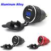 4.2A Metal Dual USB Cigarette Lighter Adapter Voltage Display Motorcycle Charger