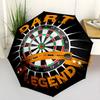 Dart Legend Target Compact Travel Automatic Umbrella Retractable Design with 8-Rib Durability Compact Design All-Season Use Compact Folding Umbrella