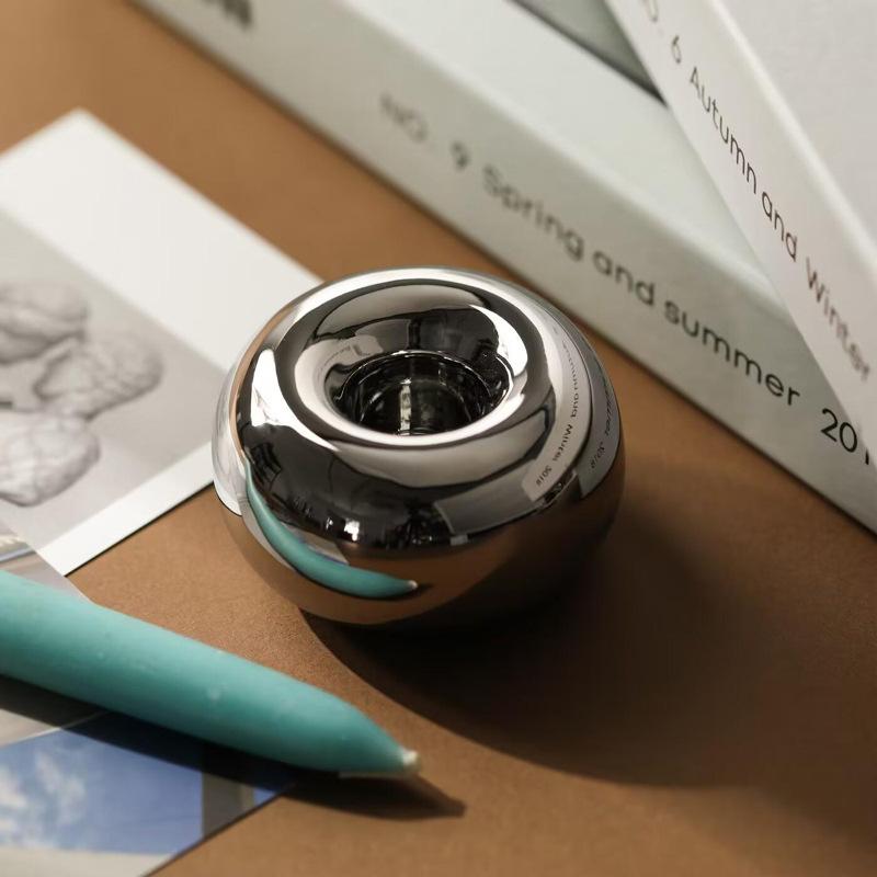 Modern Minimalist Creative Ceramic Round Candle Holder Ornaments Living Room Dining Table Bedroom Decoration