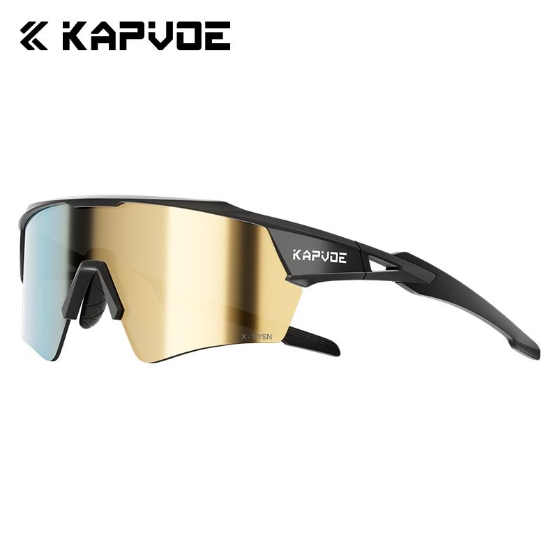 Kapvoe Hiking Eyewear Cycling Glasses UV400 Photochromic Sunglasses for Men Women Bike MTB Outdoor Riding Driving Running