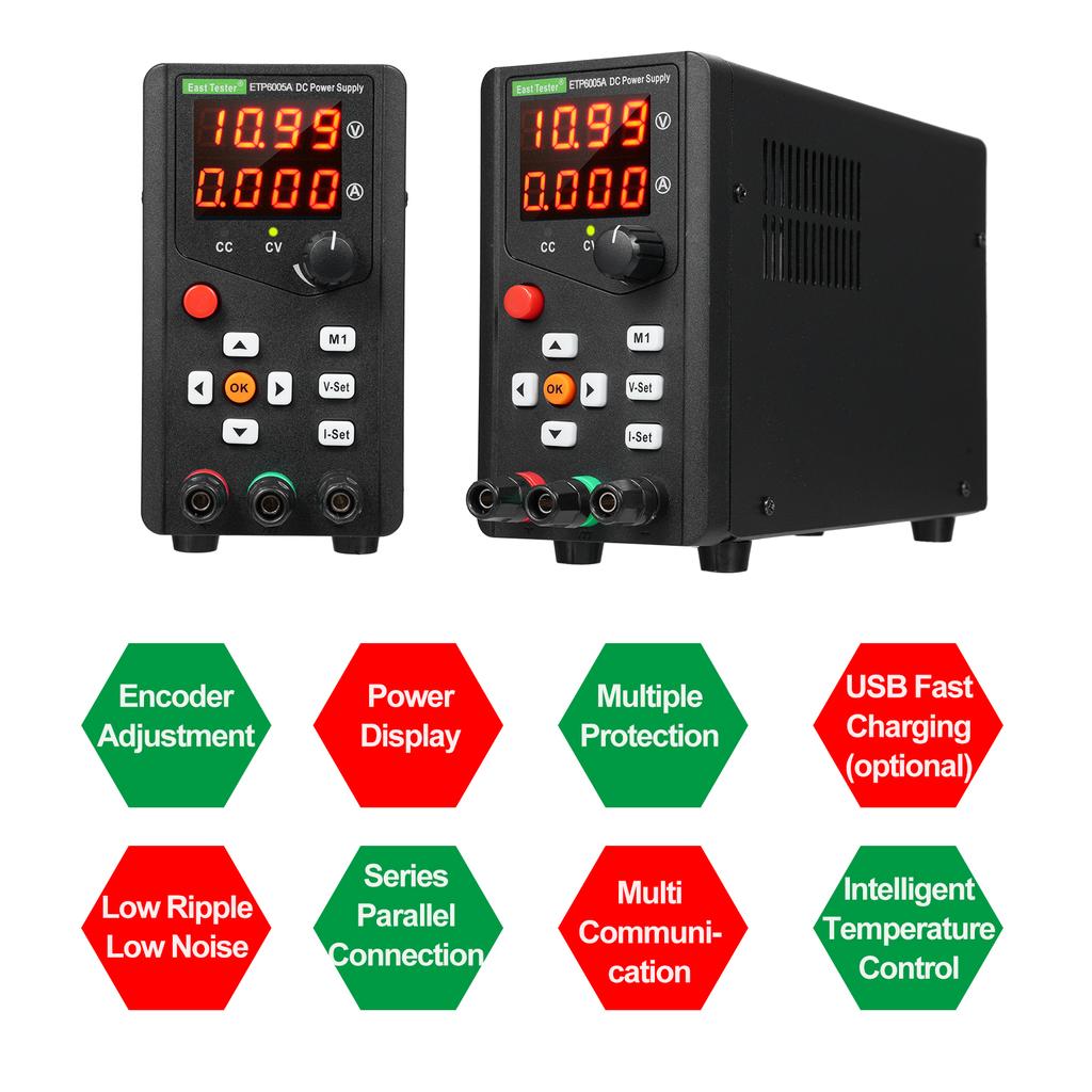 60V 5A DC Power Supply Adjustable Digit Display Mini Laboratory Power Supplies Voltage Regulator Repair