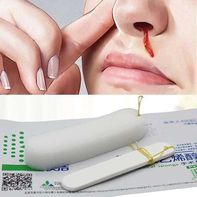 1Pcs Medical Hemostatic Pva Expansion Sponge Disposable Nasal Dressing Sponge For Nose Bleed Nasal Cavity Packing Haemostasis