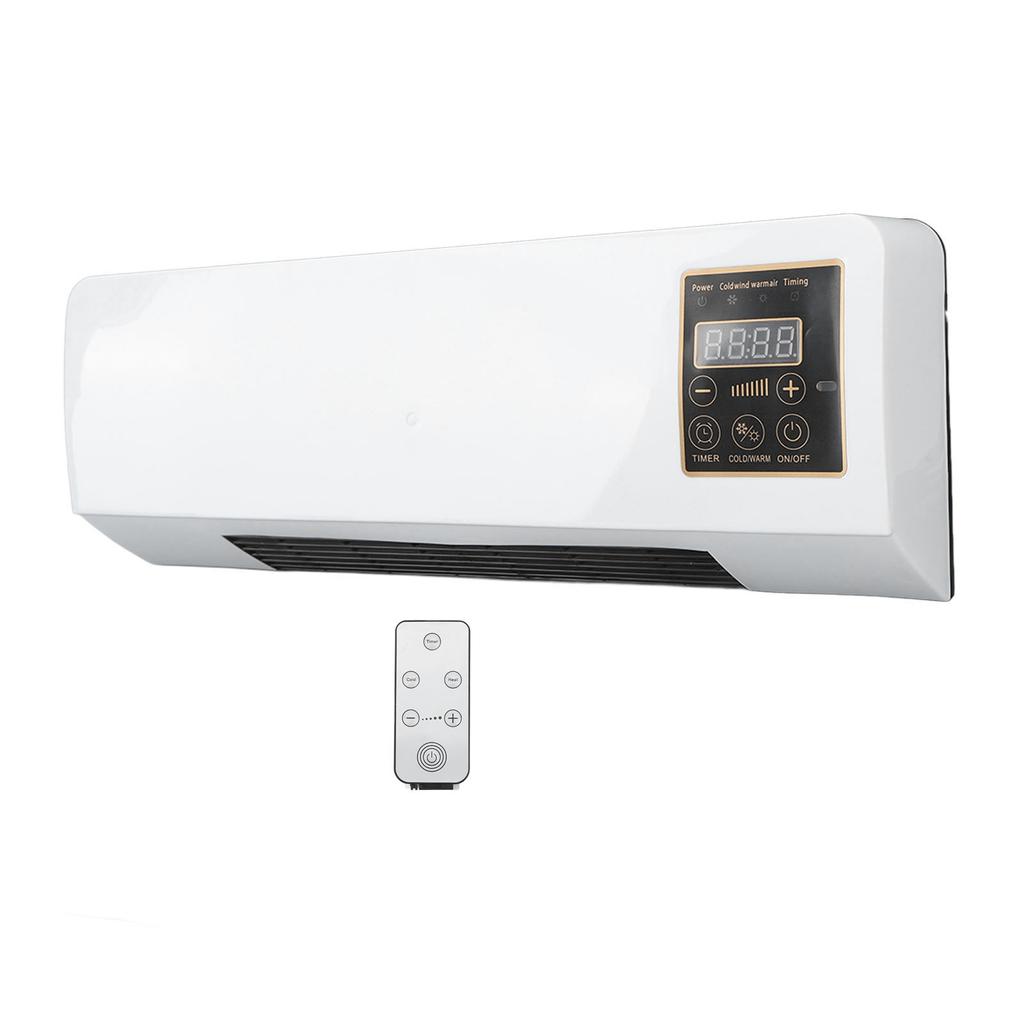 Încălzitor mic Ventilator portabil, montat pe perete, cu vânt natural, pentru baie dormitor