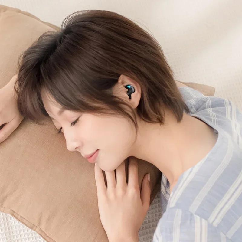 Sleeping Earbuds Wireless Mini Headphones For Work TWS Bluetooth Earphones Stereo Hidden Headset with Mic HD Call Waterproof X55