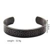 Vintage Viking Celtic Knot Antique Stainless Steel Cuff Bracelet