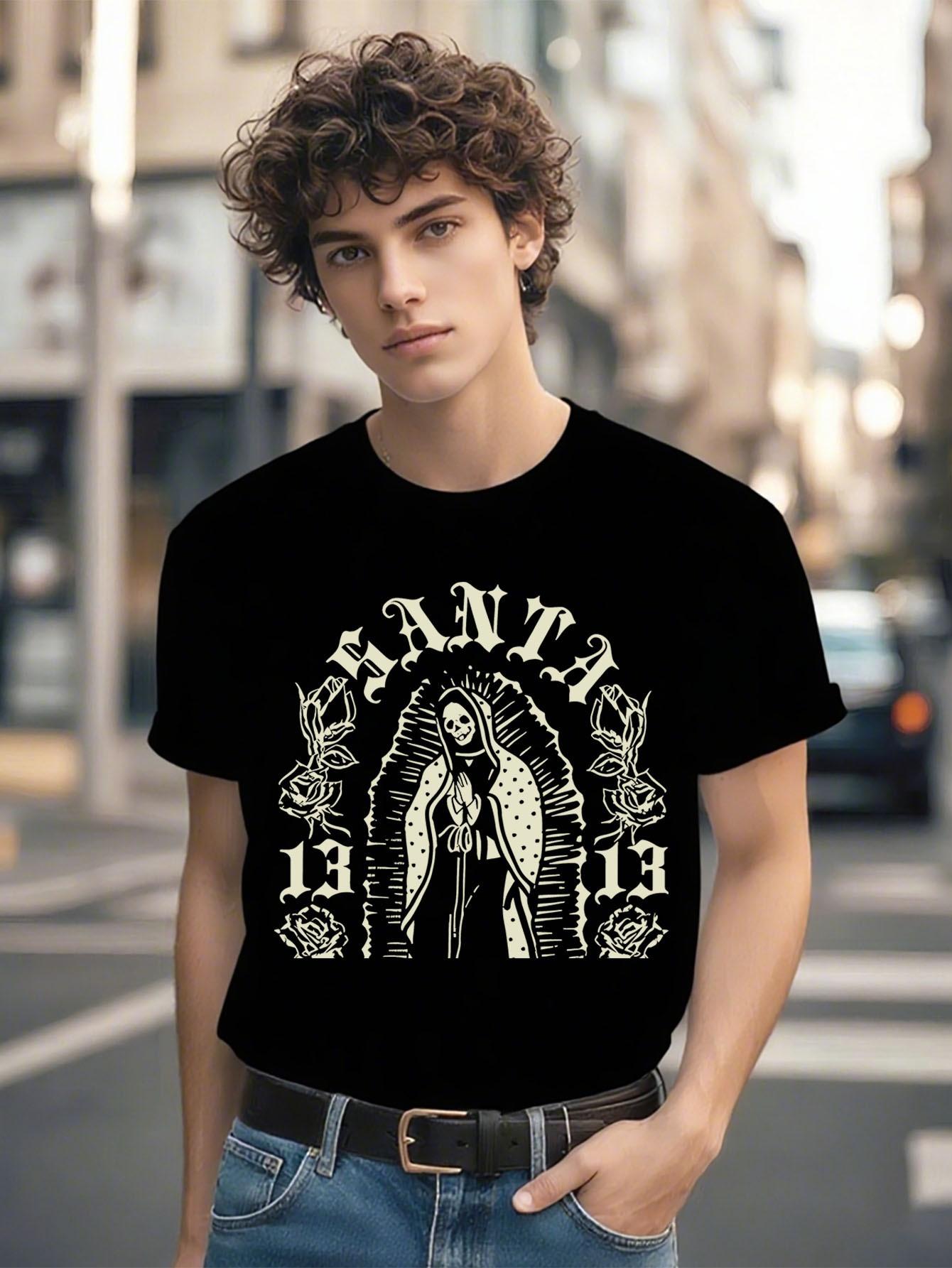 Santa Muerte 13 Graphic Tshirt Graphic Tshirt - 100% Cott... S