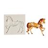WTEMPO Creative Galloping Horse Silicone Molds Soft Fondant Chocolate Cake Clay Epoxy Resin Decorative Molds DIY Handicrafts Making Molds