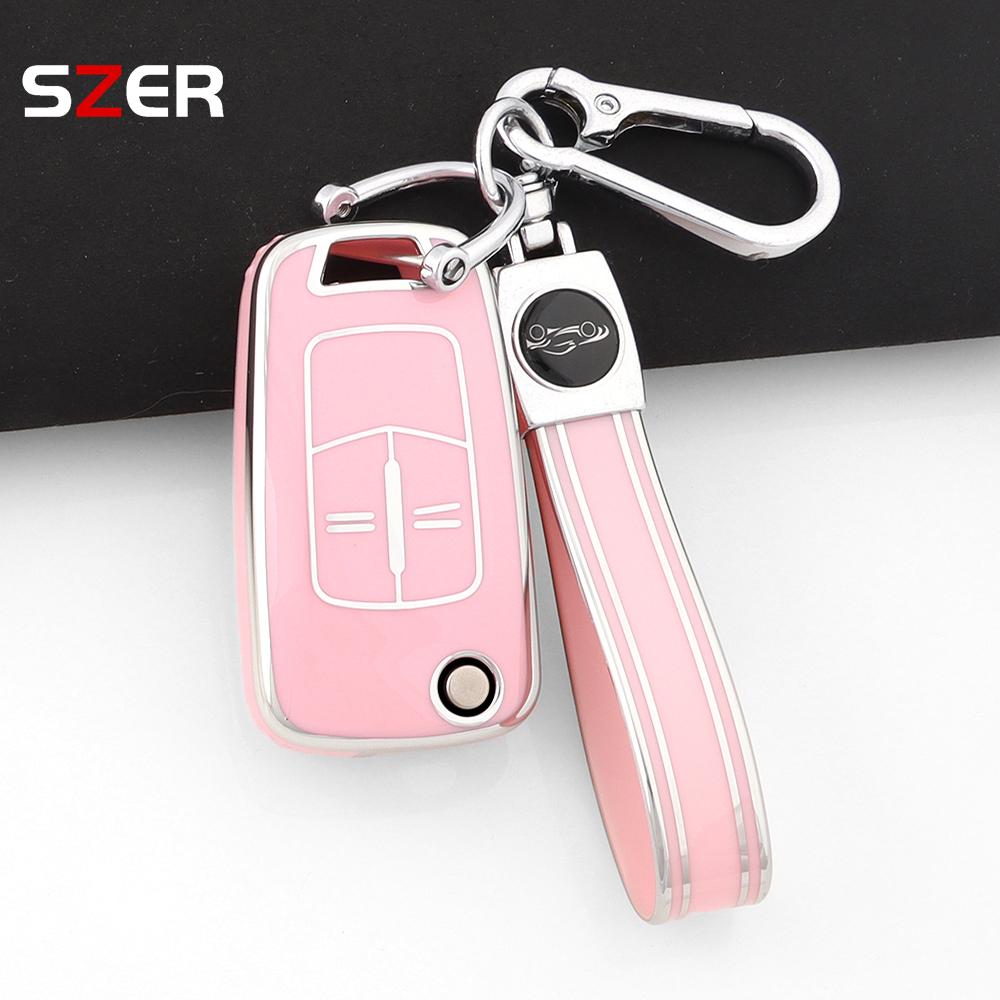 2 Buttons Tpu Car Key Case Cover Shell Fob Keychain For Vauxhall Opel Astra J Corsa D Vectra C Zafira L778 Insignia Accessories