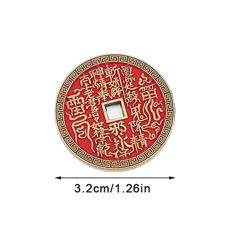 Ancient Chinese Coin Model Mountain Ghost Money Traditional Feng Shui Amulet Of Wealth Leizu Good Luck Coin Hanging Decoration