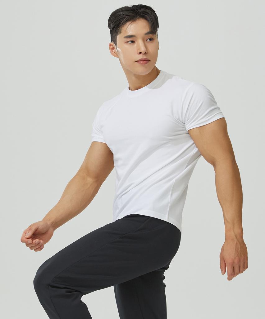 Beullaegmonseuteopis Plain Muscle Fit Modal Short Sleeve T-Shirt (4 Colors)