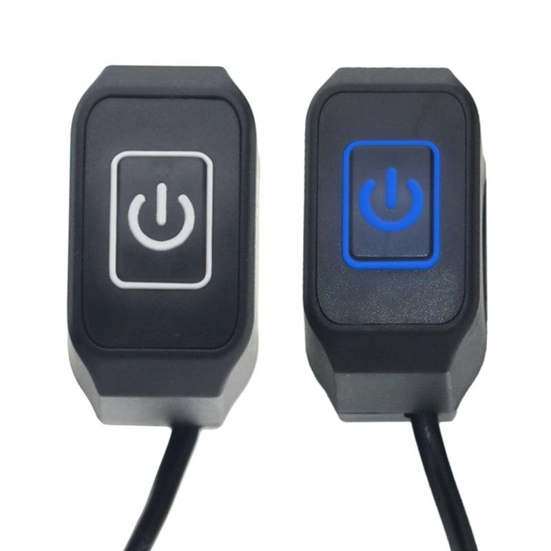 For ATVs Electronic Bike Scooters Motorcycle Headlight Push Button ON/OFF 12V Handlebar Switch