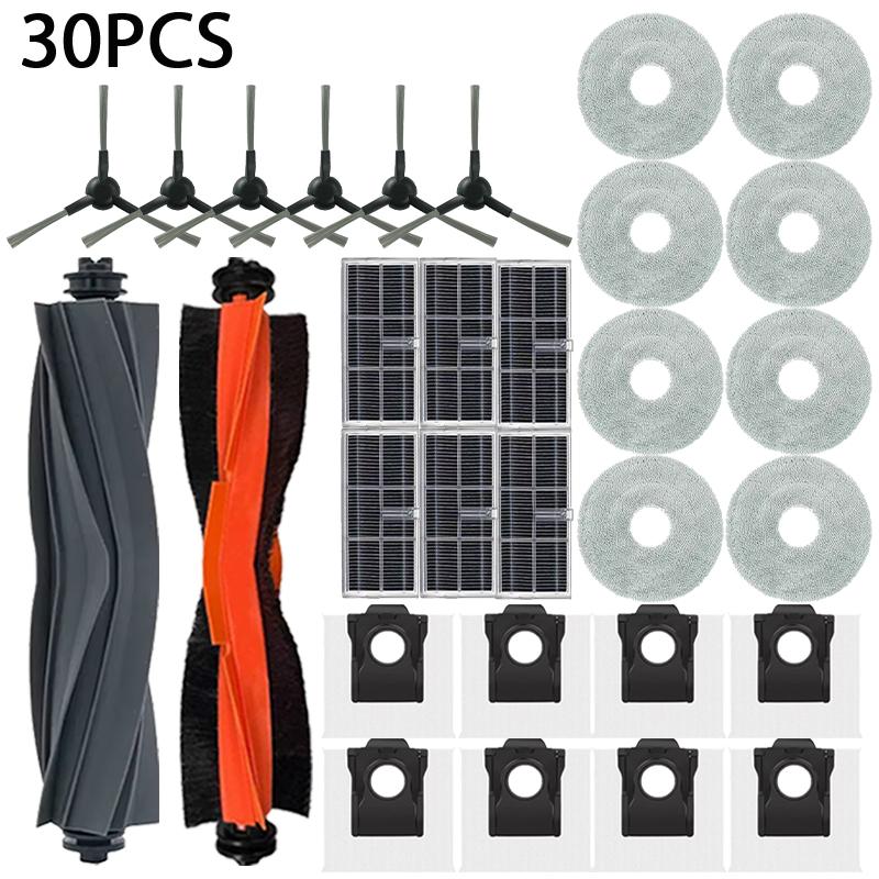 For Dreame L10s Pro Ultra Heat, X30 Ultra, X30 Pro Vacuum Cleaner Replacement Accessories Main Side Brush Filter Mop Dust Bag