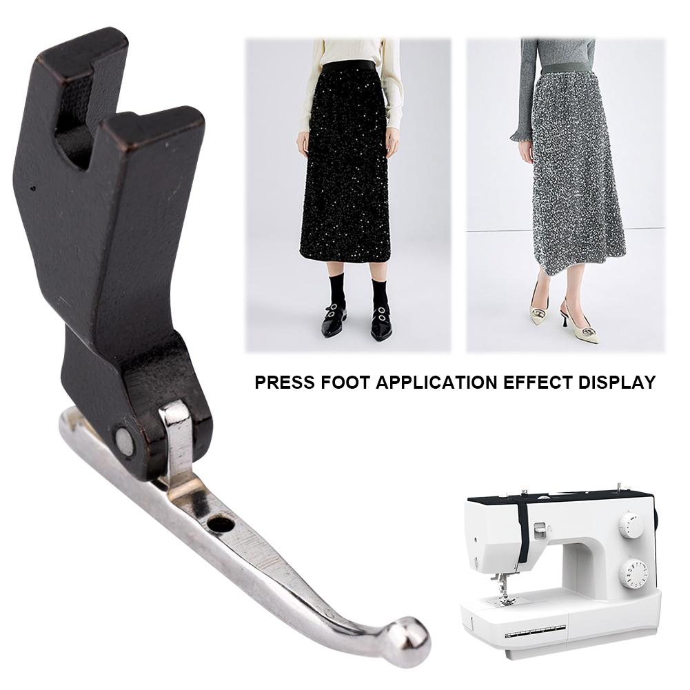 Fashion Clothes Fabric Fixed Press Foot Stainless Steel Wedding Dress Ball Fabric Special Presser Foot Sewing Machine Accessory