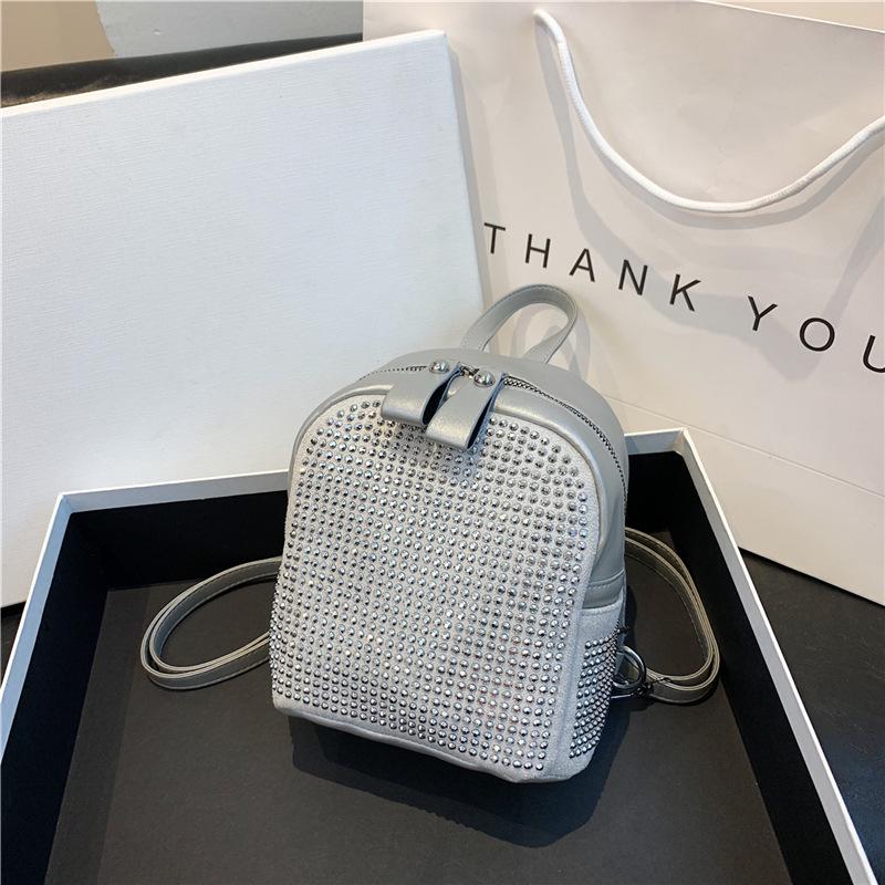 Trendy Women's Diamond-Studded Convertible Backpack 2023 - Celebrity-Inspired, Spacious, and Stylish.