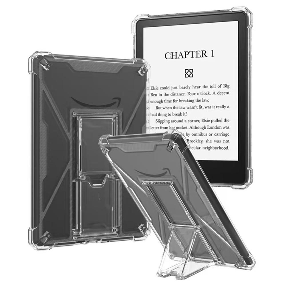 Clear Case For Amazon Kindle Paperwhite 3 (2015)/2 (2015)/1 (2015) Kickstand Shockproof TPU+PC Tablet Cover with Pen Slot