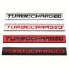 1Pc Turbocharged Emblem Vehicle Badge Premium Metal Decorative Car Badge Universal Vehicle Emblem Turbo Technology Single Piece