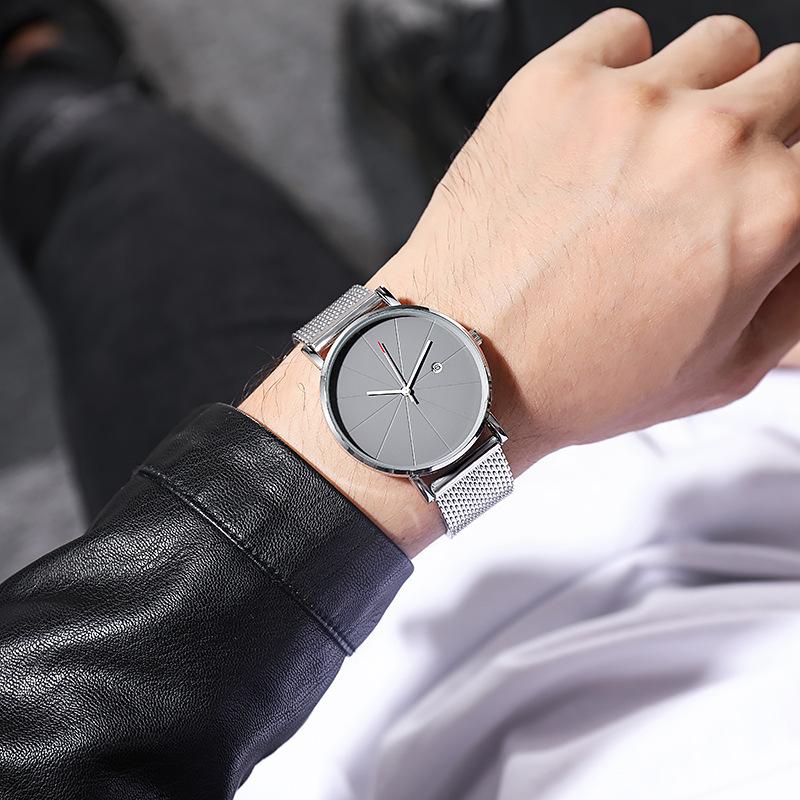 Fashion Men's Quartz Wristwatches with Calendar Casual Design Man's Simple Clock Best Gifts for Friend