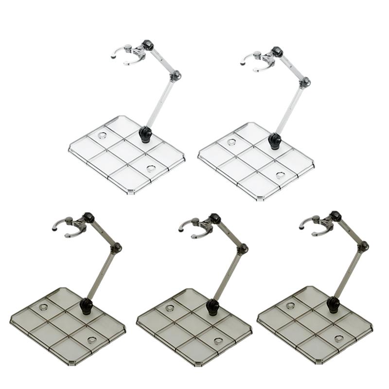 1/5Set Action Figures Adjustable Base Clear Display Stand for 1/144 HG/RG Gundam Figure Model Toys Universal Figure Model Clip