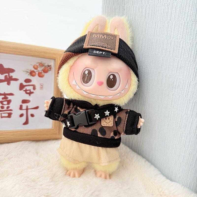 

Подвеска-одежда для куклы Лабубу: Шахматное приключение Юбка королевы Leopard Four-Piece Set