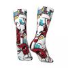Demons Masks Socks Spring Anime Print Stockings Kawaii Men High Quality Socks Graphic Cycling Anti Skid Socks