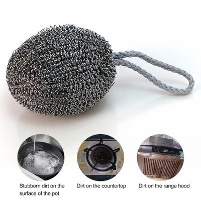 10 Stück Spülkugeln Edelstahl Entfernen Fett Eingebrannte Flecken Hochleistungsreinigungsball Küchenschrubber