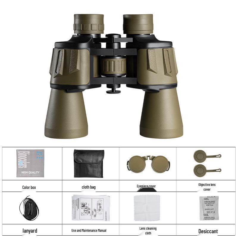 HD Professional Binoculars: High Magnification, Low Light Night Vision, Day & Night Dual Use, Handheld Rangefinder for Bee Finding