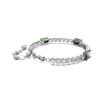 Swarovski Solid Color Inlaid Bracelet Women's Silver 5666422