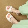 FOREADA Women Slingback Sandals Round Toe Chunky Mid Heels Buckle Platform Ladies Fashion Shoes Summer Beige Yellow 43