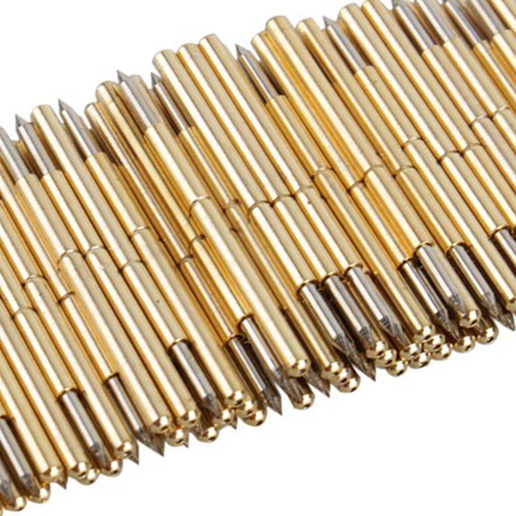 100pcs P75‑B1 Spring Test Probe Round Pogo Pin PCB Test Probe Test Probe Replacement Spring Contact Probe Pogo Test Probe Pin