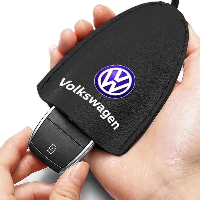 2025 Hot PU Car Remote Key Case Cover Shell keychain protect For Volkswagen Tharu R Polo T5 GTI Tiguan Passat R-Line Scirocco Go