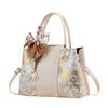Elegant Chinese Embroidery Tote Top Handle Shoulder Crossbody Bag, Luxury Stylish Purse Perfect Mother’s Day Gift For Mother