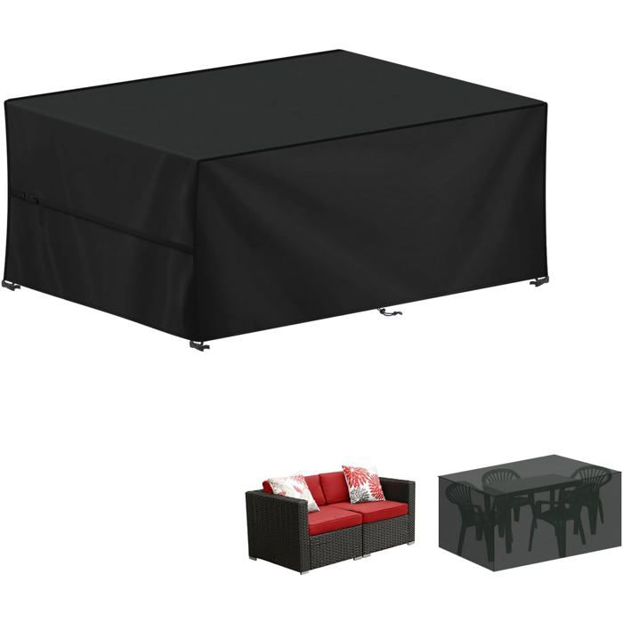 Housse de table de jardin, 120 x 60 x 75 cm, anti-UV, tissu Oxford 420D Housse de table d'extérieur