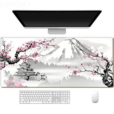 Sakura Japanische Kirschblüte Mauspads Gaming XL Zuhause Neu HD Mauspads XXL Tastaturauflage Rutschfeste Büro-Matte Laptop-Mauspad