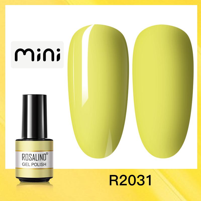 ROSALIND Mini Nail Gel Polish Hybrid Gel Polish UV Gel Manicure Soak Off Nail Art Base Top Coat