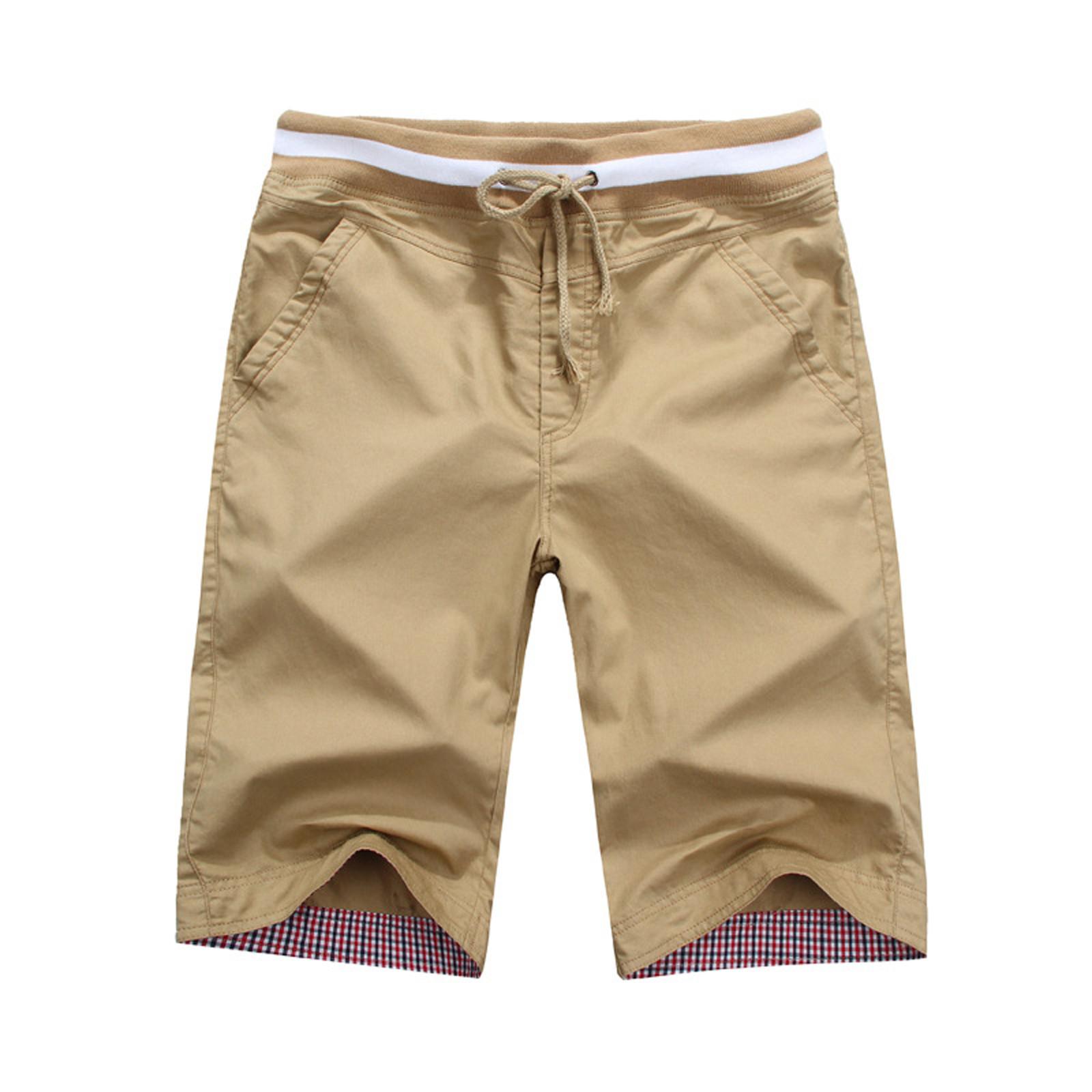 

Men s New Summer Casual Baggy Shorts Fashionable Loose Cotton Colour Shorts XXXXL хакі