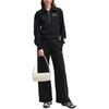 Fila Original Loose Fleece Antibacterial Wide-Leg Solid Color Versatile Casual Pants Women Bottoms Black F51W449602F-BK