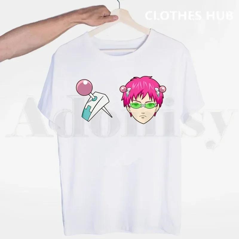 The Disastrous Life Of Saiki K Kusuo No Psi Nan Tshirts Men Fashion Summer T-shirts Tshirt Top Tees Streetwear Harajuku Funny