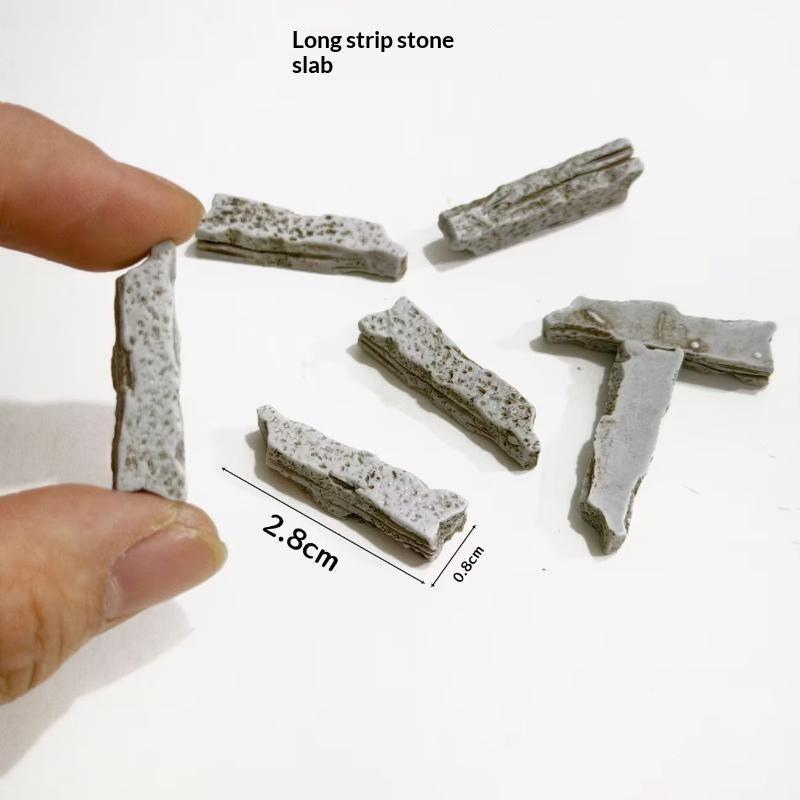 10Pcs Stepping Model Stones Irregular For Garden Pathway Walkway,Miniature Outdoor Landscaping Decorative Step Rocks