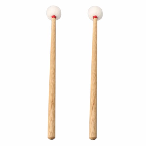 

Yibuy Timpani Mallet, Medium Hard, Clear Tone, Cork Core, 35mm, Wood & Velvet
