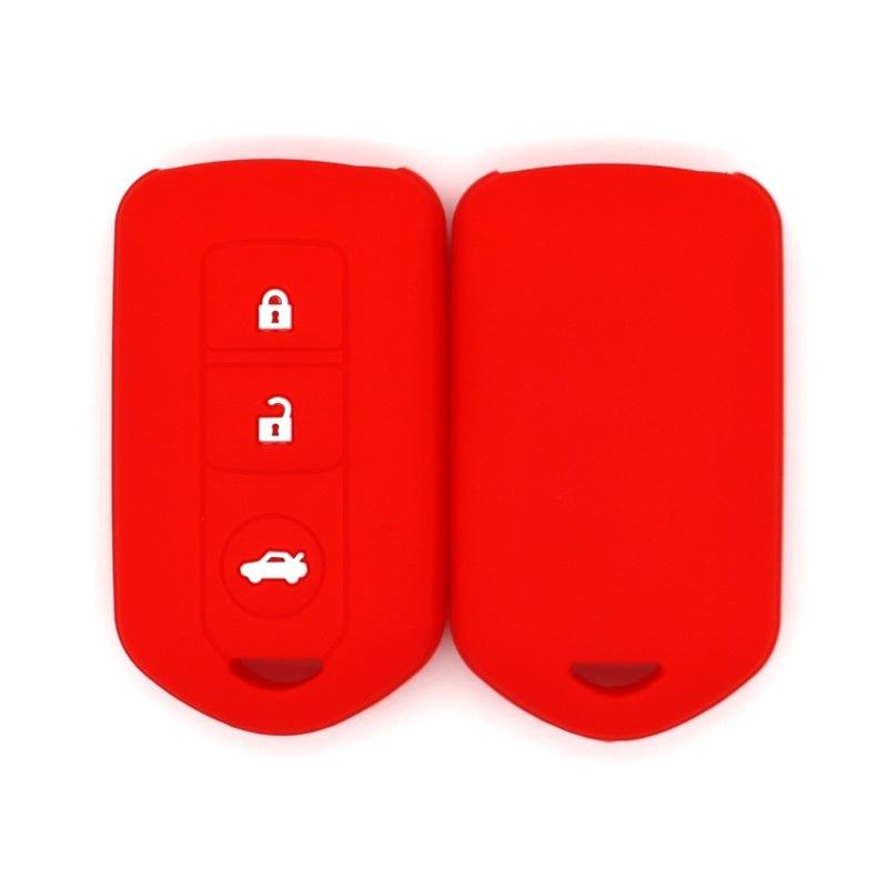 Drop-proof key cover suitable for Toyota Camry, Highlander, Prado, Yizhixuan, new Vios, 3-buckle silicone key bag