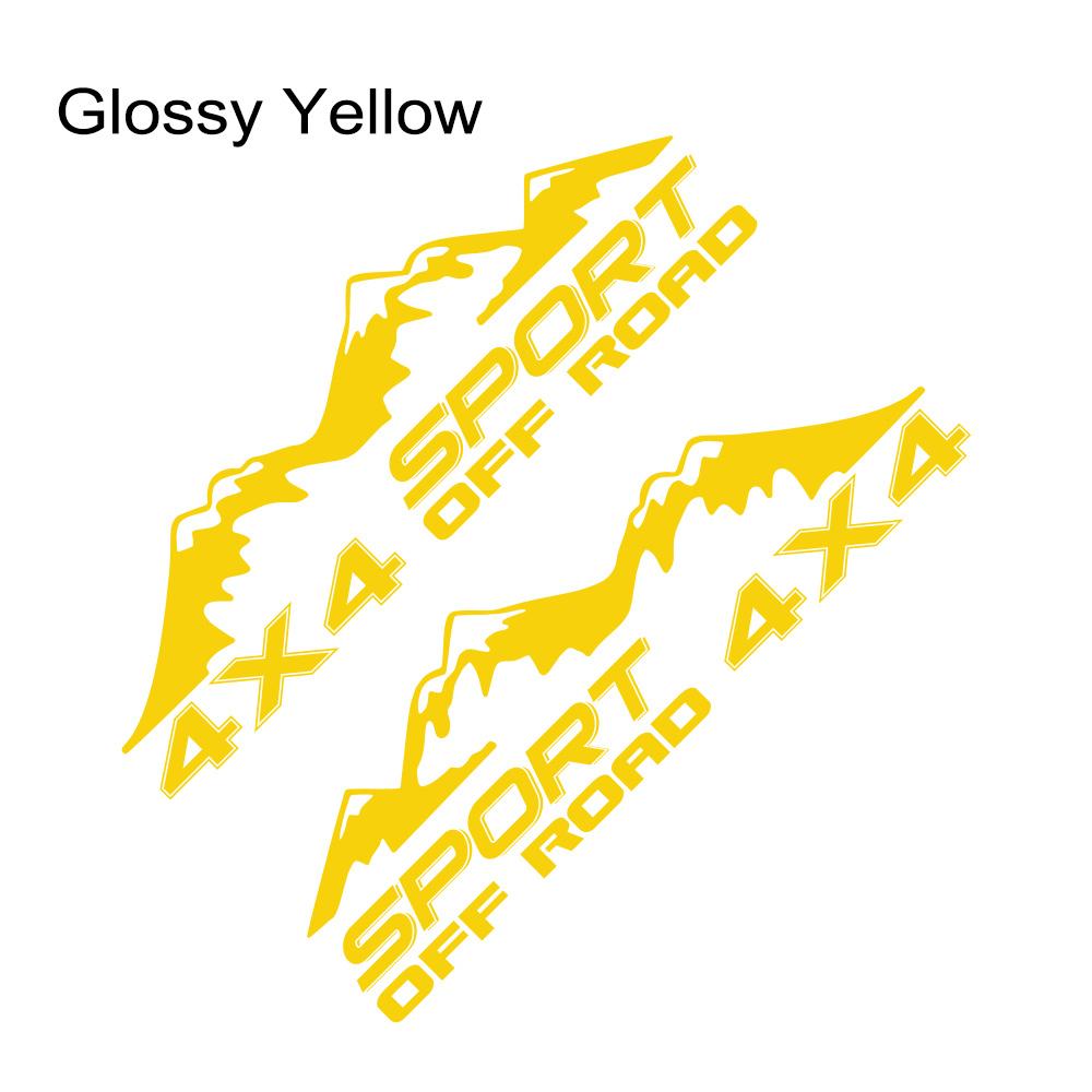 Various Sizes Universal Pickup Car Side Stickers 4x4 Sport Off Road Mountain Styling Vinyl Decor Decal Auto Tuning Accessories