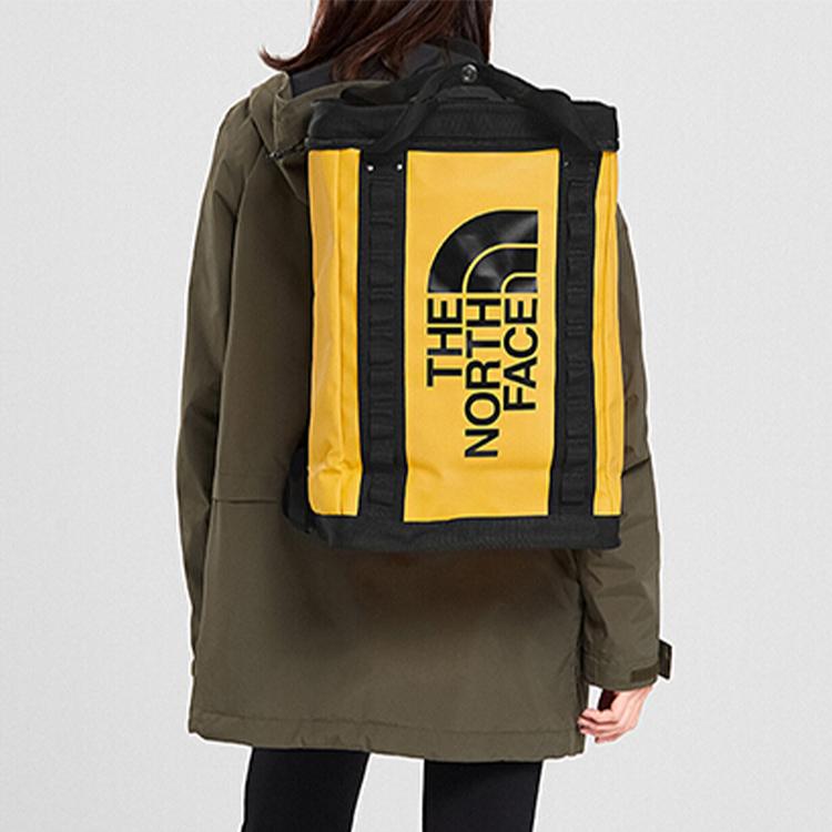 The North Face 14L Rugzak met Logo Print Middelgrote Capaciteit Unisex Rugzak Geel 3KYV-LR0