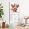 2026 Wall Calendar Highland Cattle Calendar Funny Highland Cow Thick Paper Monthly Planner Home Wall Decorations New Year Gifts