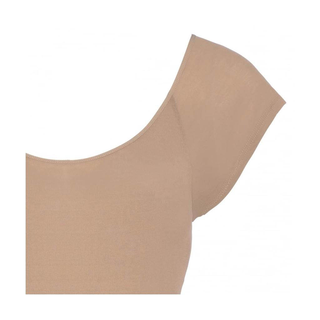 Triumph Lightweight Innerwear 5450 French Sleeve Top 1594 Size M (Beige)