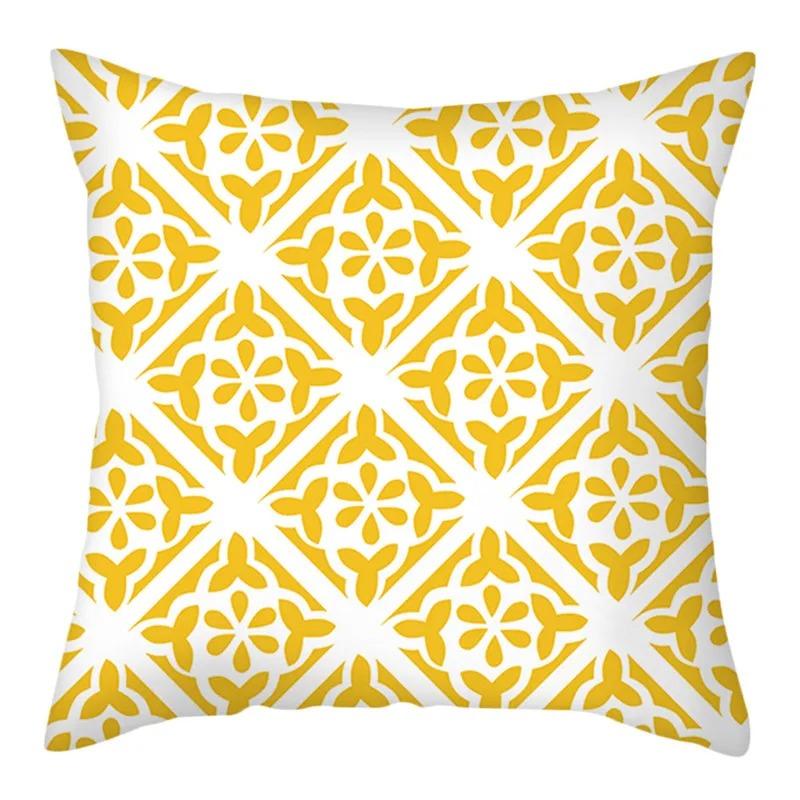 Geometric Style Printed Pillowcases Living Room Office Home Pillowcases Car Ornaments