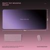 Morandi Esports Large Gradient Mouse Pad - Black & Pink Desk Mat for Office/Keyboard