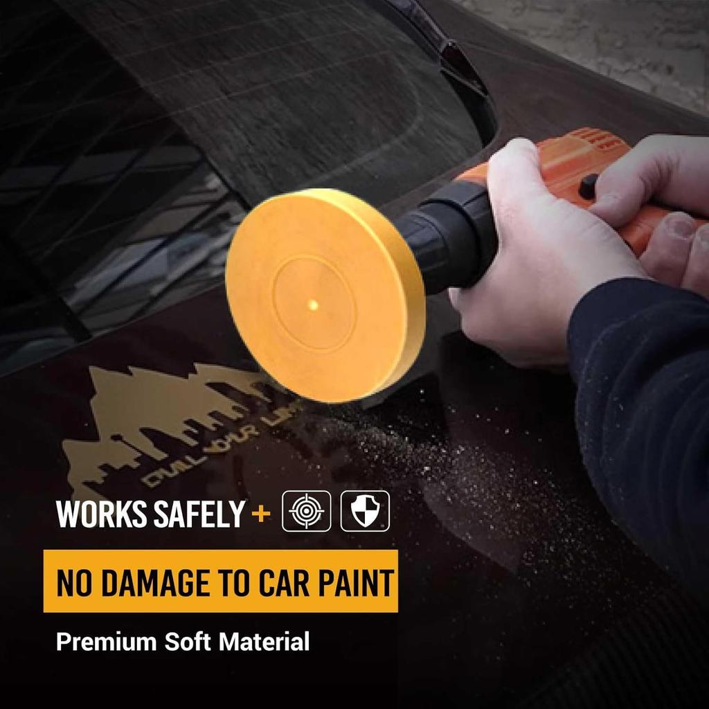 EWK 2 Pcs Serrated + Round Decal Eraser Wheel, Rubber Remover Wheel for Grinder, Ideal for Adhesives, Ptripes, and Decals Removal