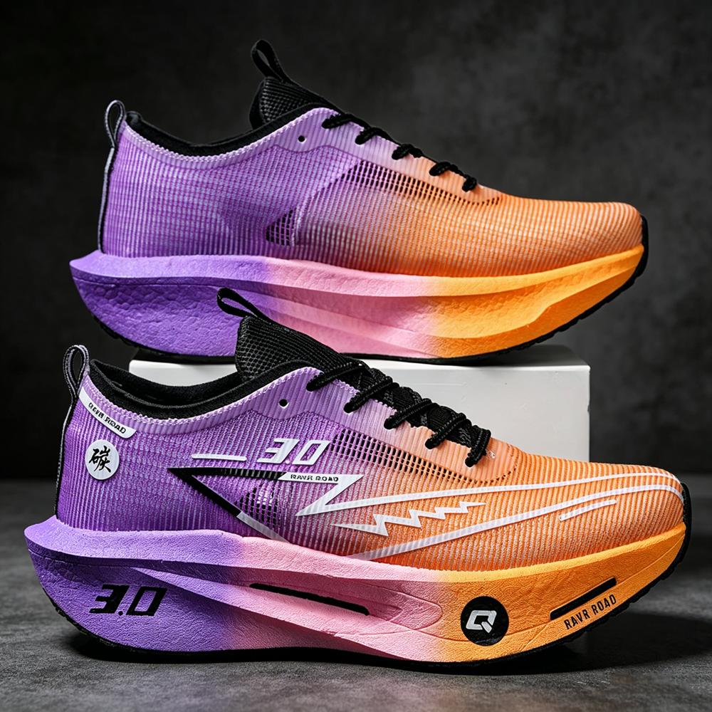 Herren Laufschuhe Carbonplatte Marathon Sport Spezialität Atmungsaktiv Leichtgewicht Damen Athletische Rutschfeste Sneaker